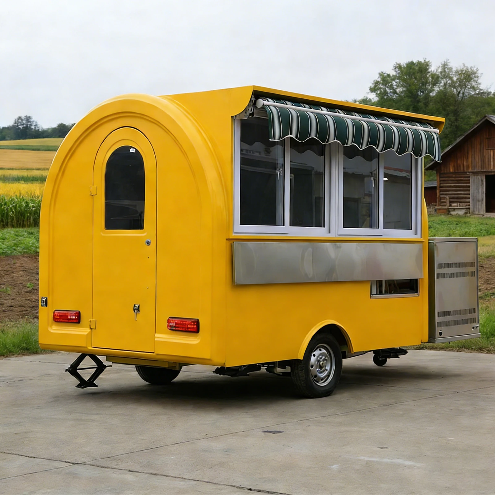 Custom Mobile Food Trailer Fully Equipped Fast Food Street Truck Rust Prevention for BBQ Coffee Ice Cream Vending Remolque
