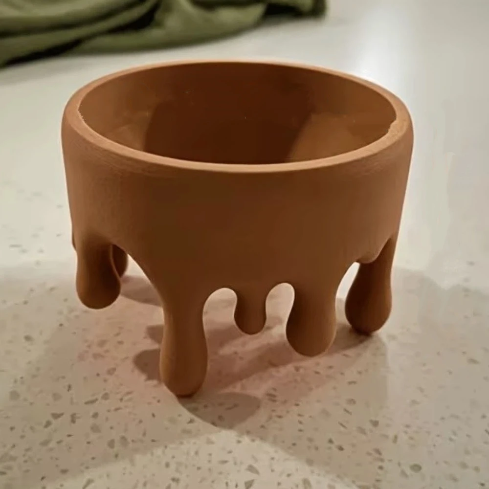 3D Printed Water Drop Flower Pot Multi-Functional Modern Style Succulent Planter Plastic Unique Jewelry Storage Tray