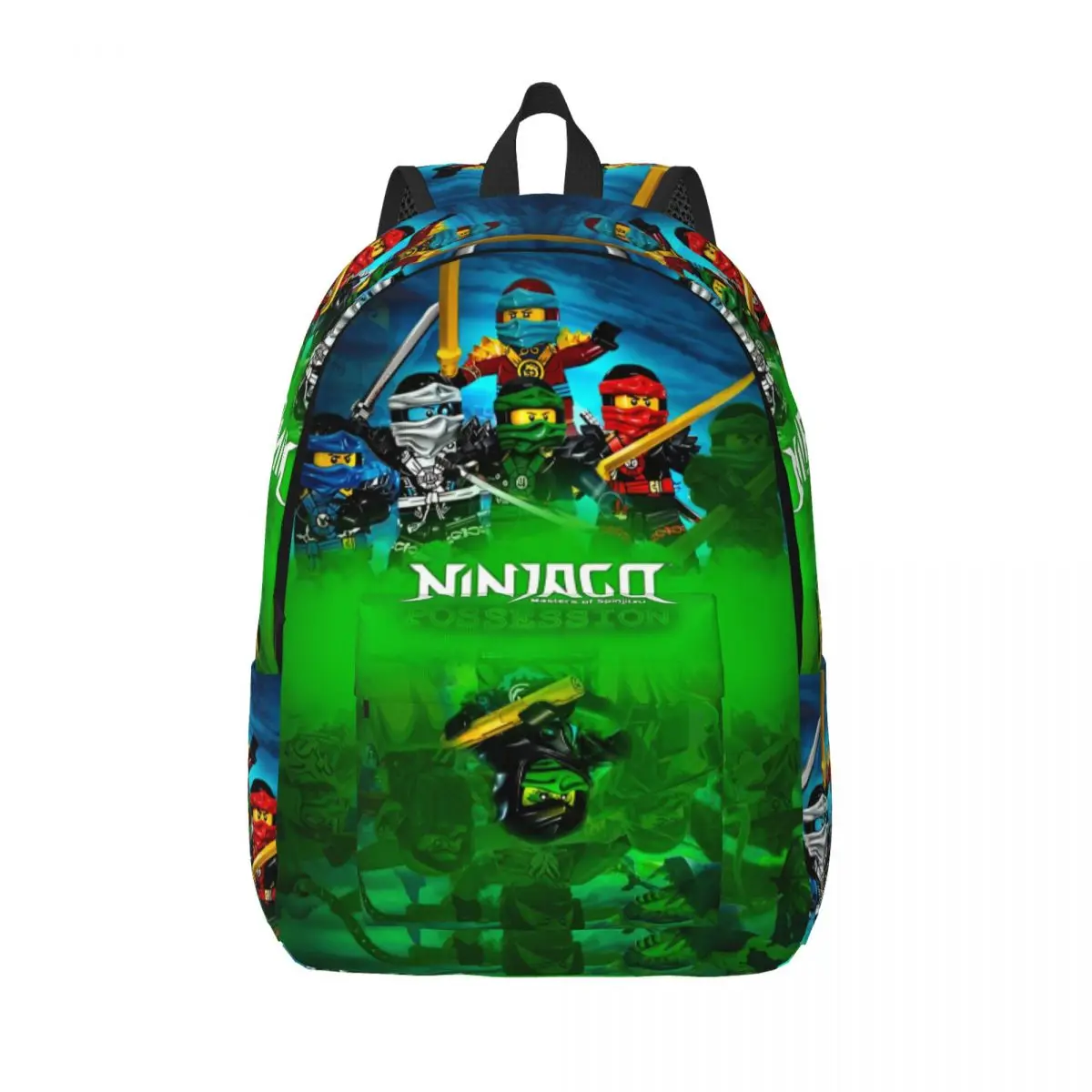 N-Ninjagos Game Anime Cool Backpack Durable Student Work Back to School Gift Daypack for Men Women Laptop Computer Shoulder Bag