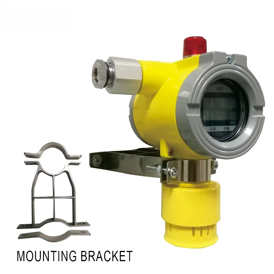 High Accuracy ±3%FS Industrial Fixed Gas Detector Analyzer Explosion Proof Wall-mounted Gas Monitor Tester for Chemical Plant
