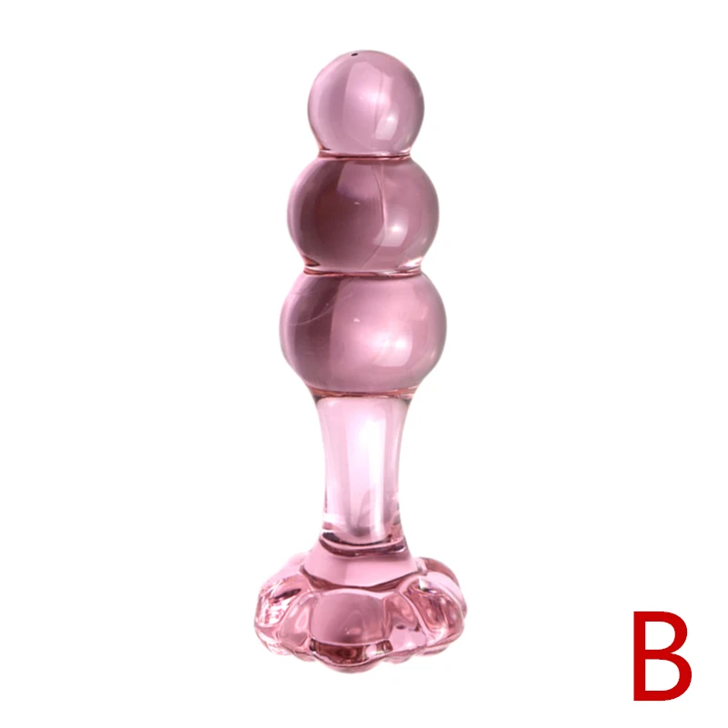 Pink Glass Anal plug for women butt plugs Penis Anus Dildo adult masturbation Adult Sex Toys for Women Gay Lover Gifts