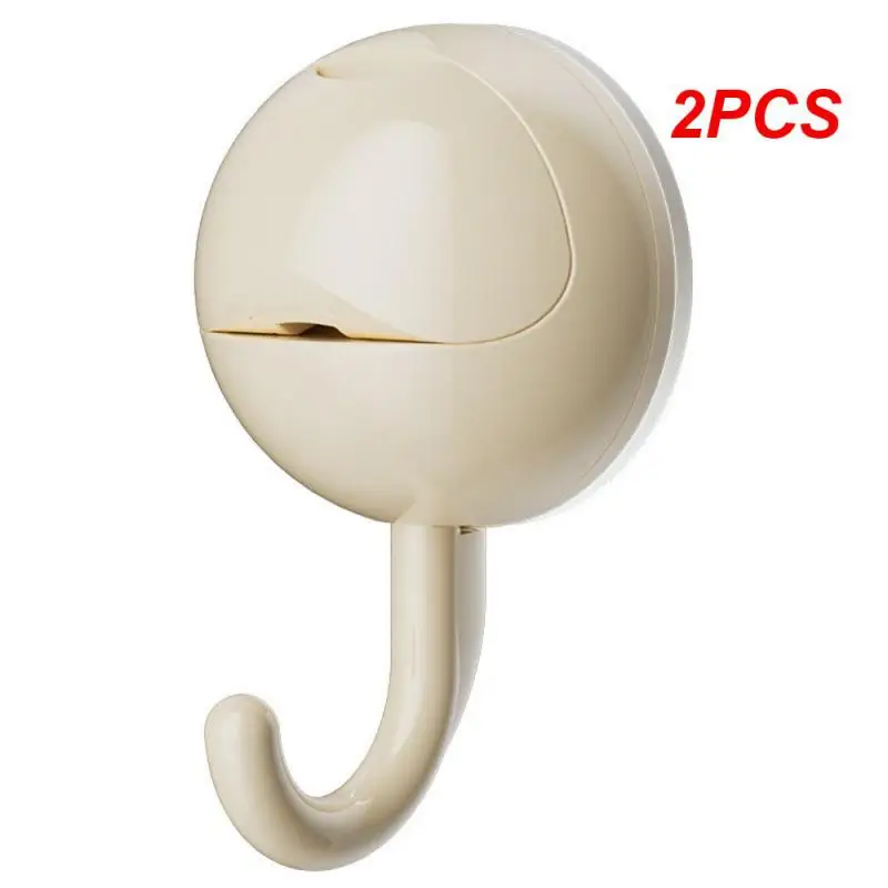 2PCS Bathroom Hooks Versatile Effortless Installation Powerful Suction Vibrant Bathroom Organization Easy Installation