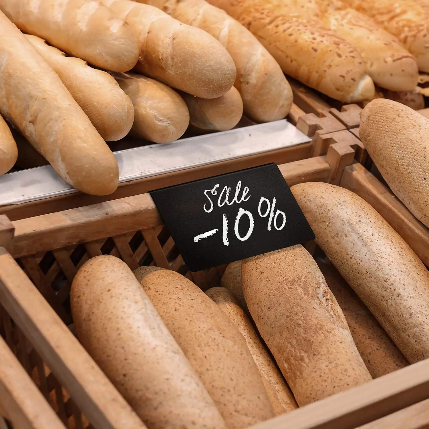 A13E-10 Pack Mini Chalkboard Signs 10X7.5Cm Small Chalkboard Sign Mini Chalkboard Signs For Food Chalkboard Buffet Signs