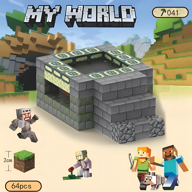 Game Minecraft Dungeons Map Diy Mini Figure Model Speelgoed Minecraft Kerkers Cartoon Wereld Modeler Creatief Speelgoed Voor Kid Cadeaus