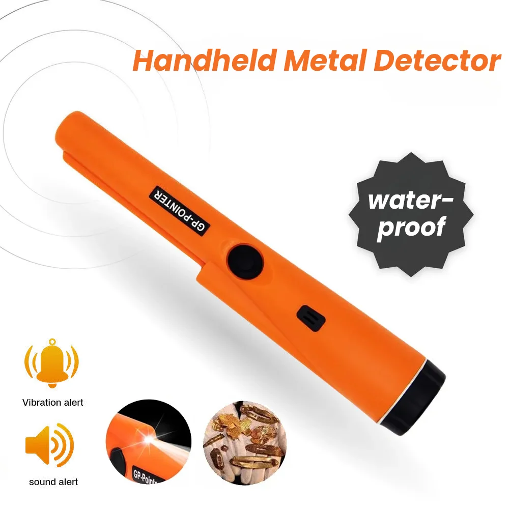 Treasure Hunter Handheld Metal Detector Pinpointer Pointer Probe Anti-scratch Metal Pinpointing Waterproof 360 Degree Scan