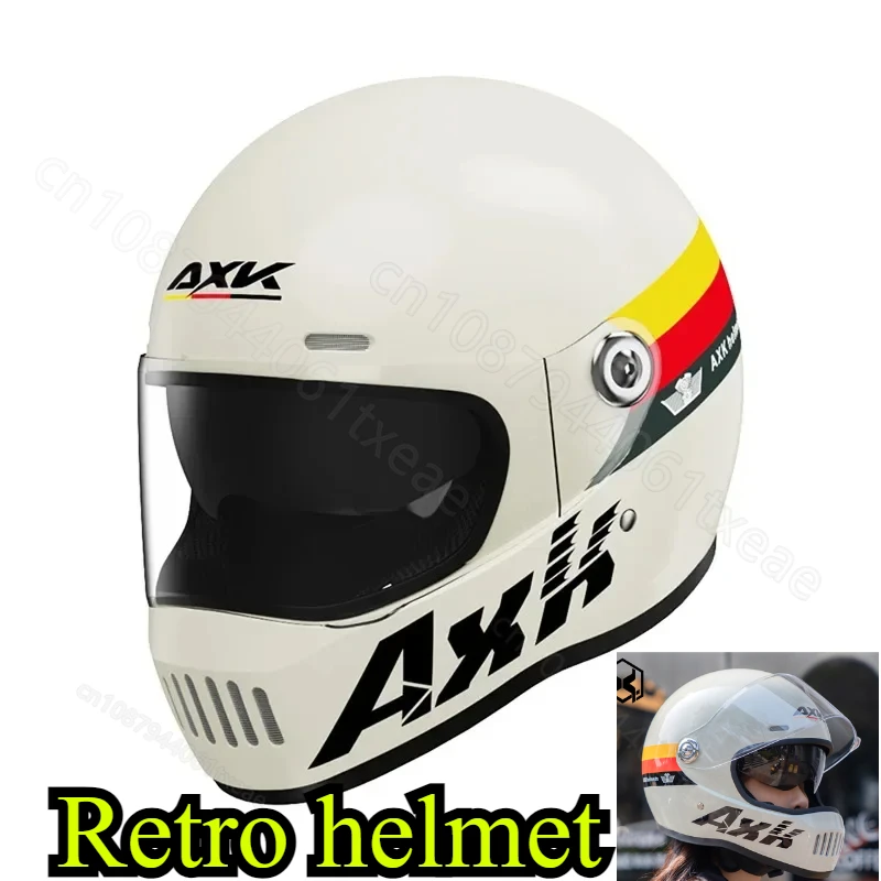 Motorcycle helmet men winter warmth motorcycles retro cycling women full helmetelectric vehicles helmet casco de moto