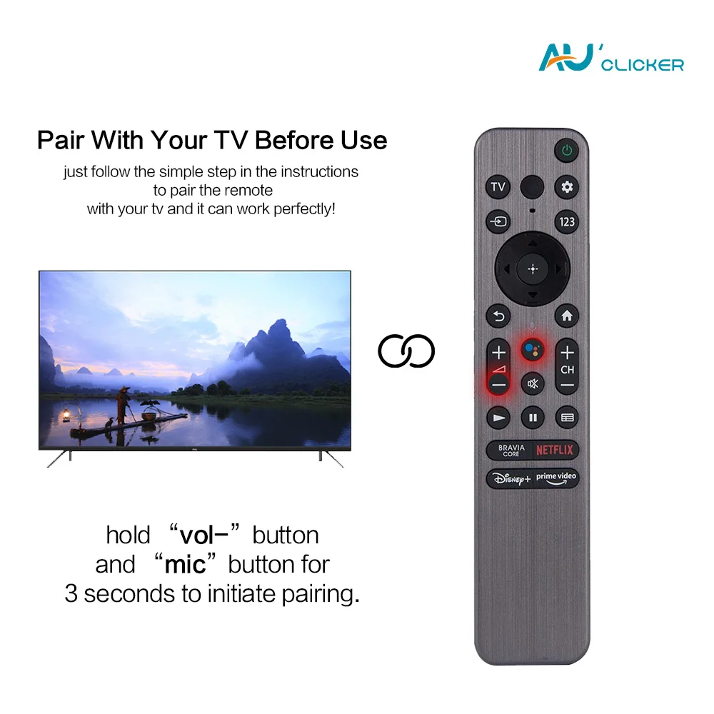 RMF-TX900U Voice Remote Control For Sony 8K HD Google Voice TV Remote Control 2022 XR-55A80CK