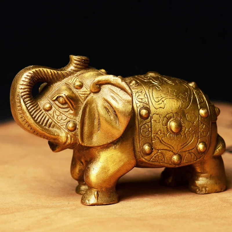 ornament, brass elephant home decoration craft