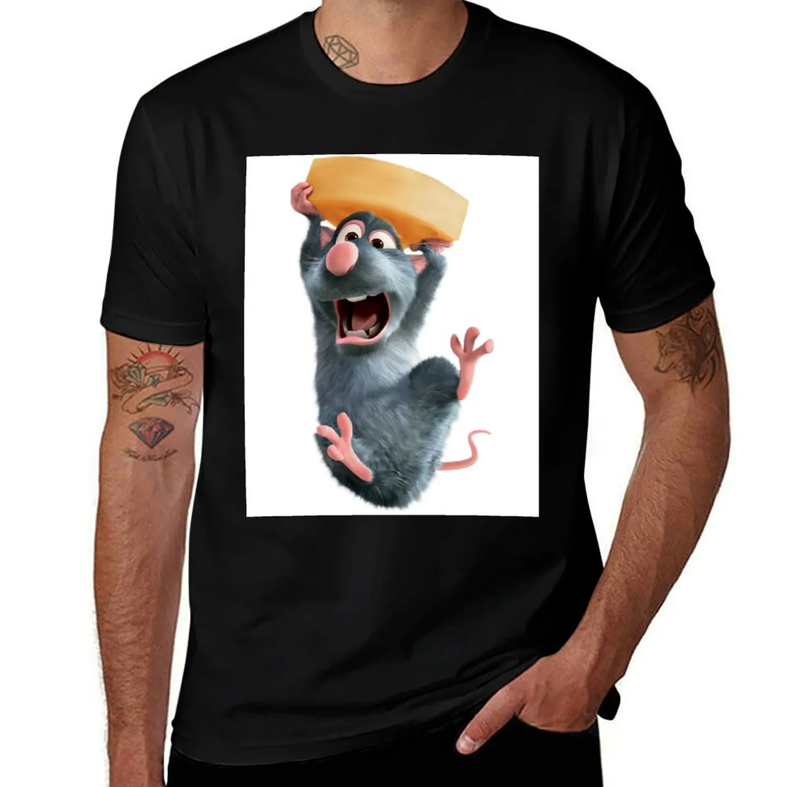ratatouille film cheese mouse T-Shirt mens graphic t shirts T-Shirt