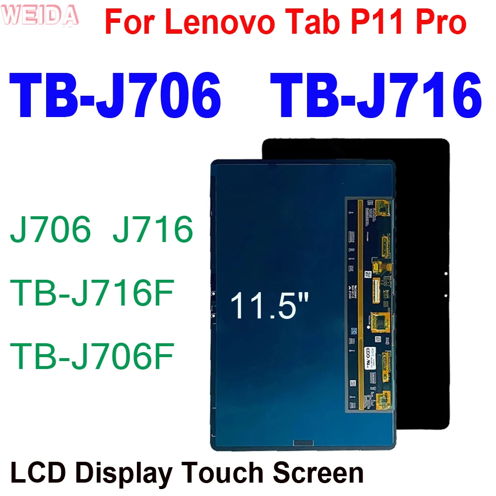 

Original 11.5" LCD For Lenovo Tab P11 Pro J706 J716 TB-J706 TB-J716 J716F TB-J706F LCD Display Touch Screen Digitizer Assembly