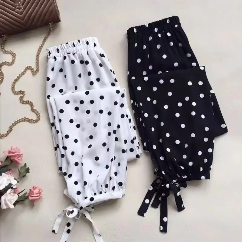 

Plus Size Summer Casual Beach Pants For Women 150kg Women's Palazzo Pants High Waisted Loose Comfortable Stretchy Elastic Waist