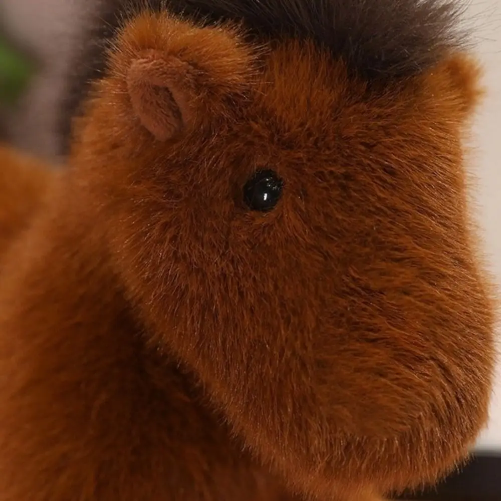 

Имитация стоячей куклы из фольги с гривиной, мягкий хвост, игрушки в виде лошади, полипропилен, хлопок, милый мультяшный конь, мягкие дети