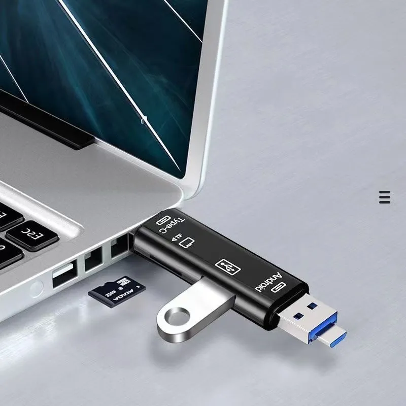 5 Trong 1 Đa Năng Usb 2.0 Loại C/Usb /Micro Usb/Đầu Đọc Thẻ Nhớ Tf/SD đầu Đọc Thẻ OTG Adapter Phụ Kiện Điện Thoại