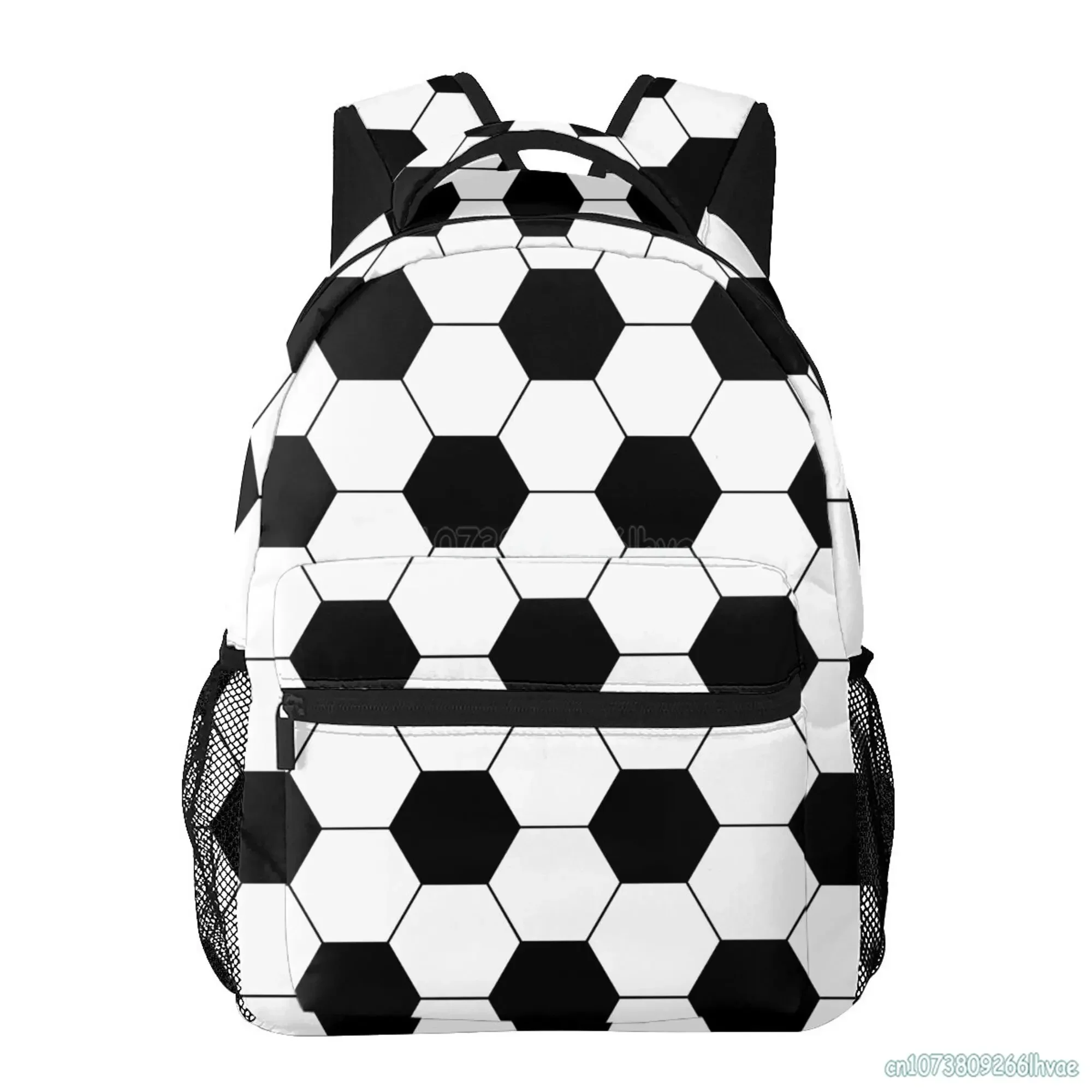 Soccer Pattern Backpacks Sport Football Travel Bag Unisex Casual Laptop Daypack Middle College School Bookbags for Students Boys