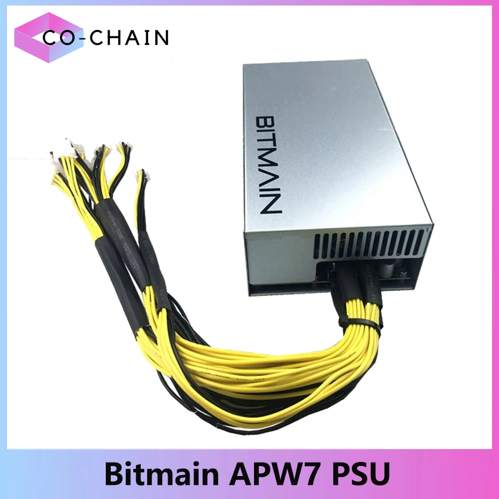 New Server PSU Bitmain Power Supply APW7 PSU 1800W 110v 220v For ASIC Miner Antminer S9 S9i S9J S9K L3 plus z11j Antminer Z15