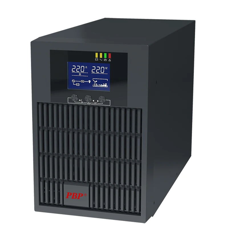 Venta al por mayor de fábrica, fuente de alimentación ininterrumpida de onda sinusoidal pura de 100VA, silenciosa en línea para PC/oficina en casa/red, ácido de plomo