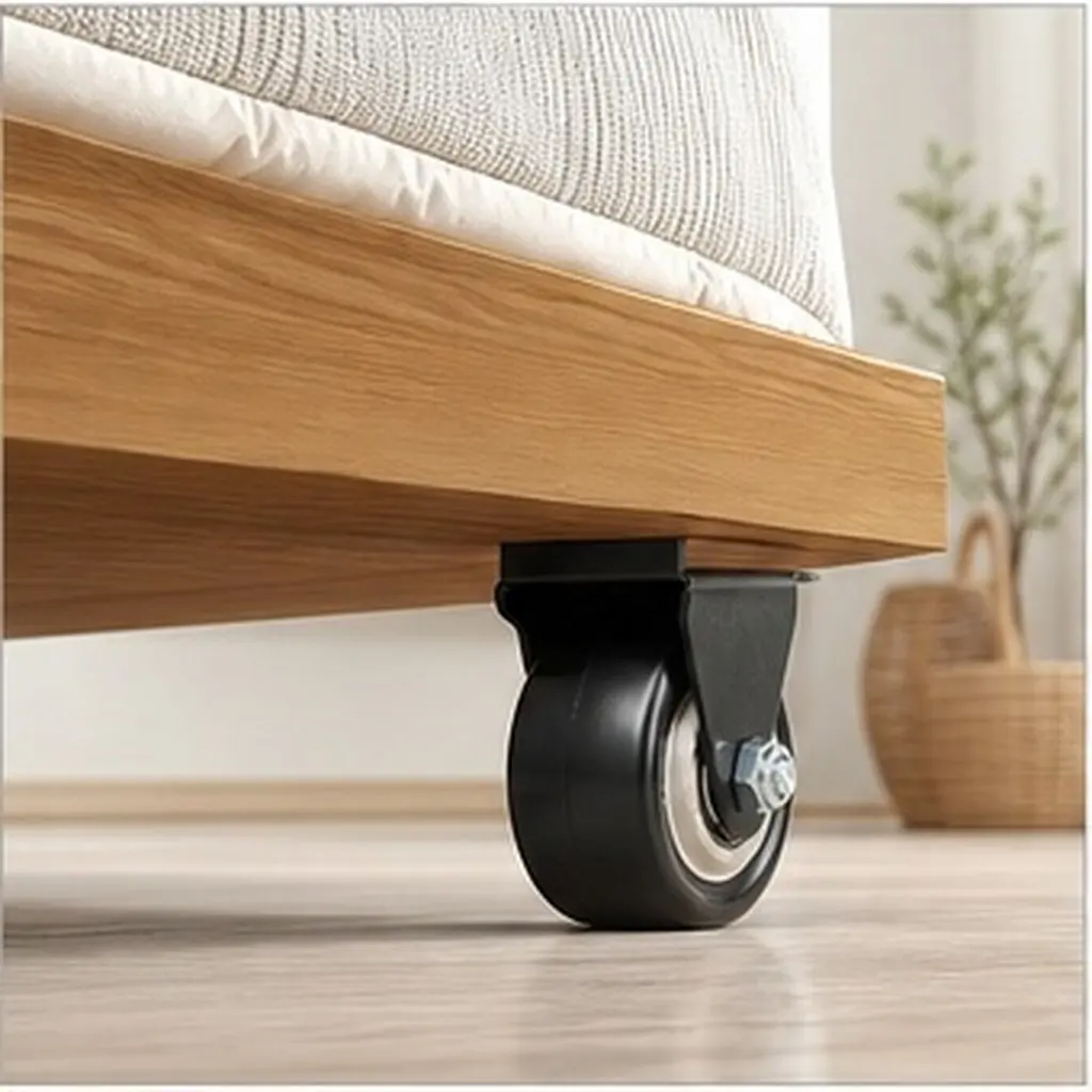 PU Furniture Caster Wheels Replacement for Beds Coffee Tables Bookshelves Shoe Racks Under Bed Storage Heavy Duty Home Furniture
