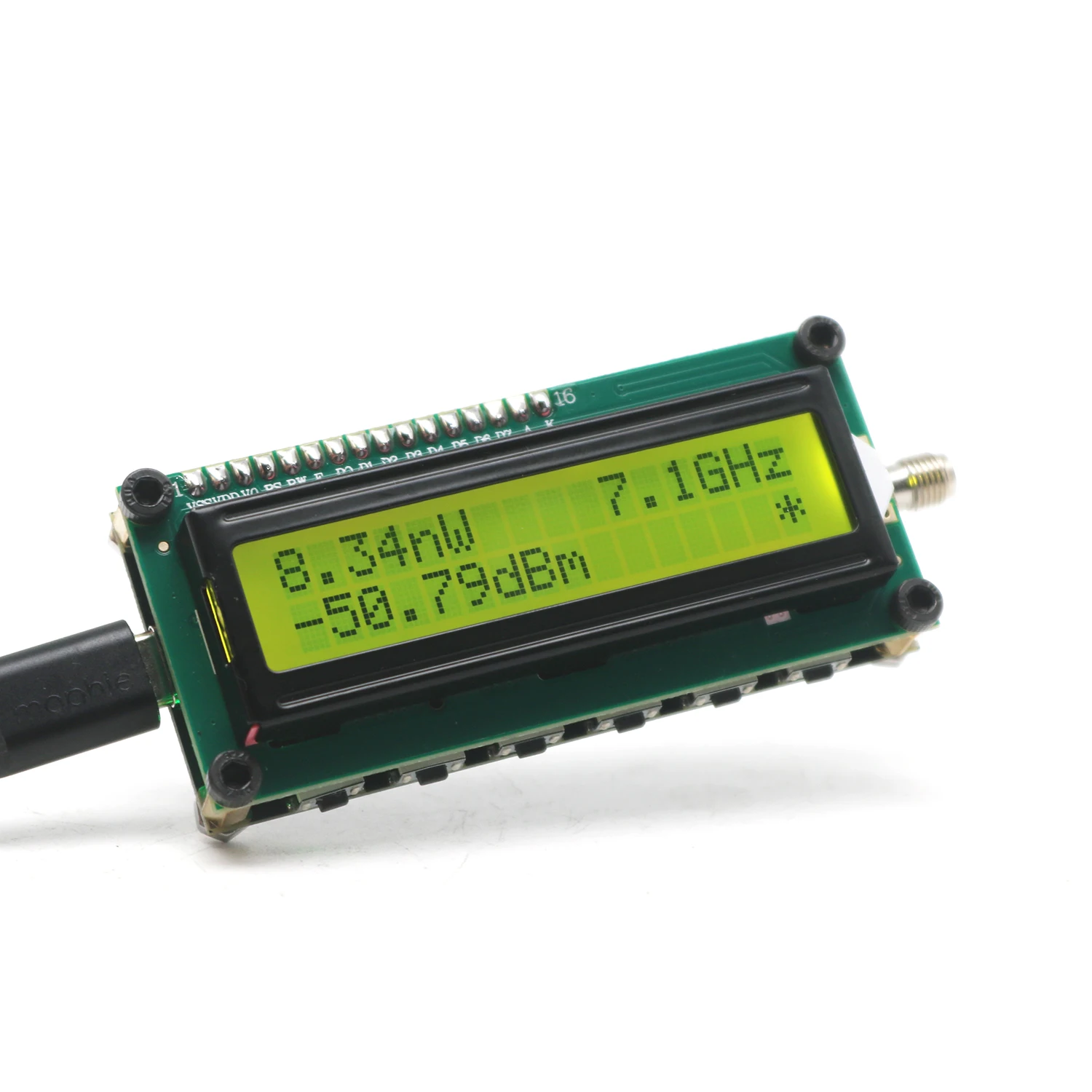 ARW22347 USB RF Power Meter 0.1~7.1Ghz 24Bit ADC Signal Source Antenna Gain Detector 868Mhz 915Mhz 2.4Ghz 5.8Ghz Radio Amplifier