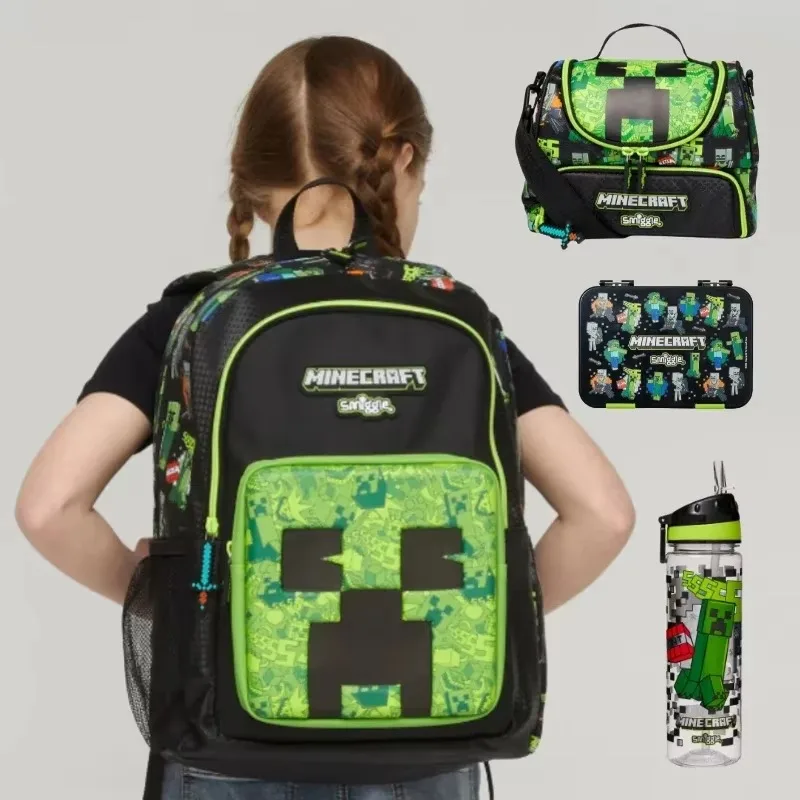 Australia Smiggle MineCraftion Co Branded School Backpack Men Primary School and Children's Backpacks School Bags Gifts