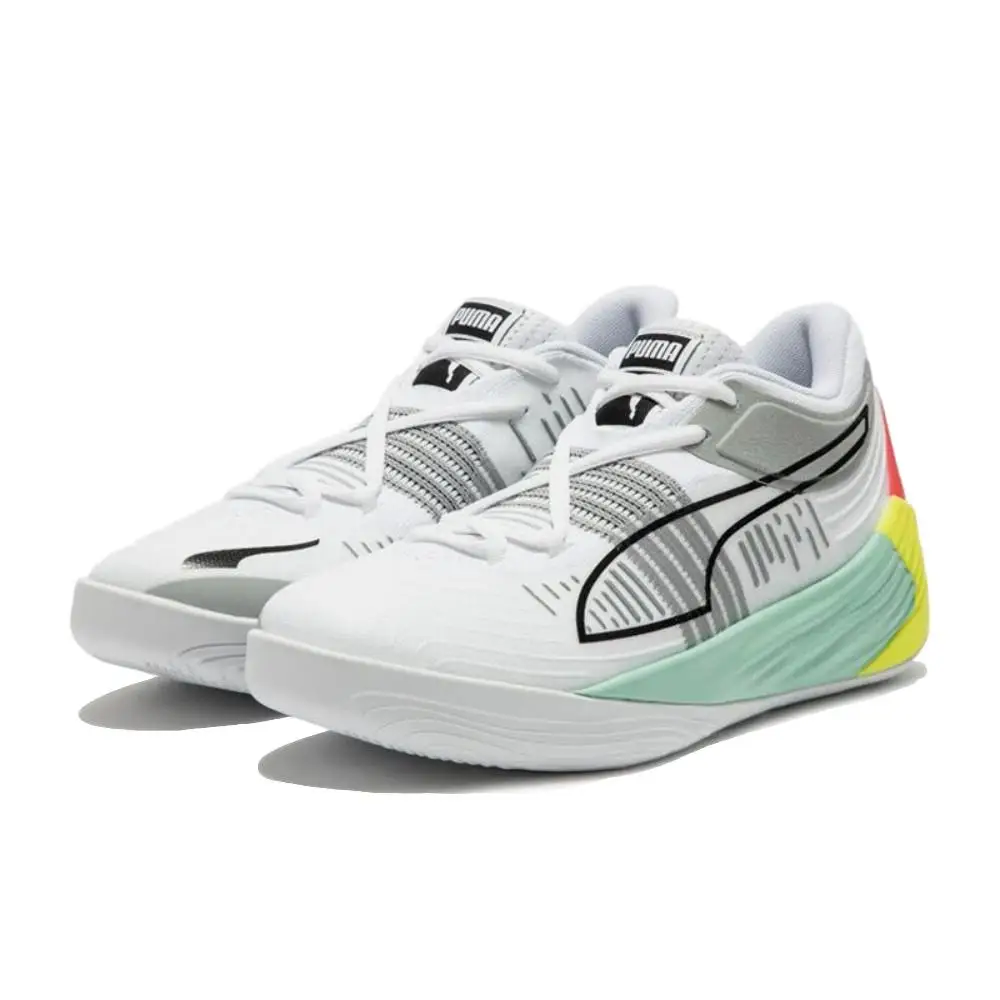 

Puma Fusion Nitro: удобные низкие баскетбольные кроссовки с амортизацией и эффектом отскока, классические, нескользящие и долговечные 195587-02