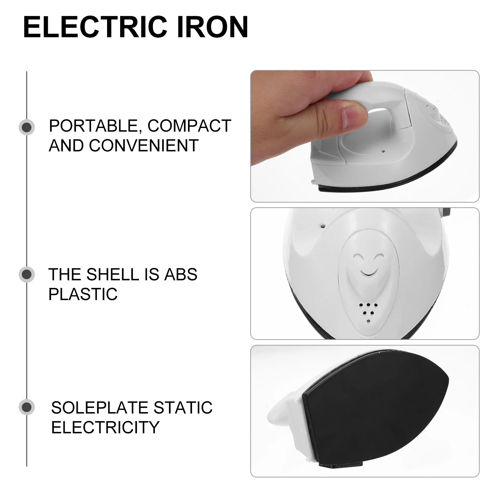 

Mini Heat Press Machine 220V Portable Electric Iron For Diy T-Shirt Vinyl Craft Melty Bead Project Fast Heating Oil-Proof