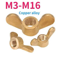 Brass Butterfly Nut Copper butterfly Nut Bolt M3 M4 M5 M6 M10 M12 M14 M16 Hand Tighten Nut