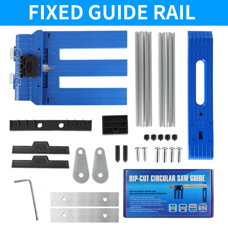 Mitre Saw/Circular Saw Fixed Guide Rails; Woodworking Saw Guide Rails; Edge Trimmer/Mitre Saw Accessories Aluminum Alloy