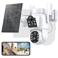 BESDER 8MP 4K Solar Wirelesss IP Camera With 7800 mAh Battery Outdoor HD 4MP Dual Lens WiFi IP Camara Solar Panel CCTV Security