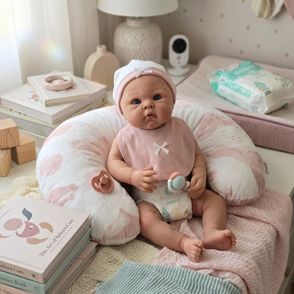 18 Inch Full Body Solid Silicone Reborn Doll Open Mouth Design Real Touch Visible Veins Hand Painted Waterproof Lifelike Newborn
