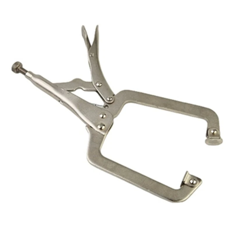 T21C Steel 9 Inch C Clamp Locking Vise Grip For Welding Pliers Wood Tenon Locator Woodworking Hand Tool For Welding