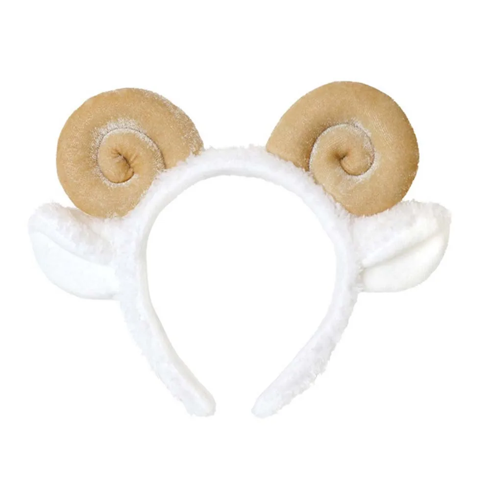 

Women Cartoon Korean Sheep Ear Hair Hoop Lamb Headband Hair Accessories Plush