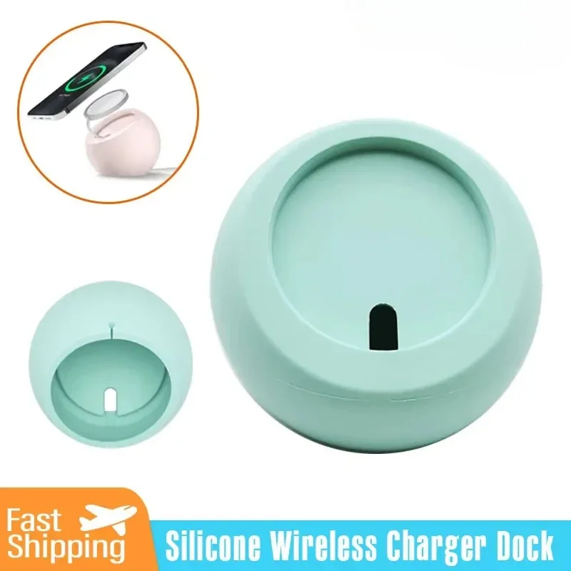 

Магнитный силиконовый держатель для зарядного устройства в форме шара, подставка для Magsafe IPhone 13 14 Pro Macsafe, аксессуары для док-станции