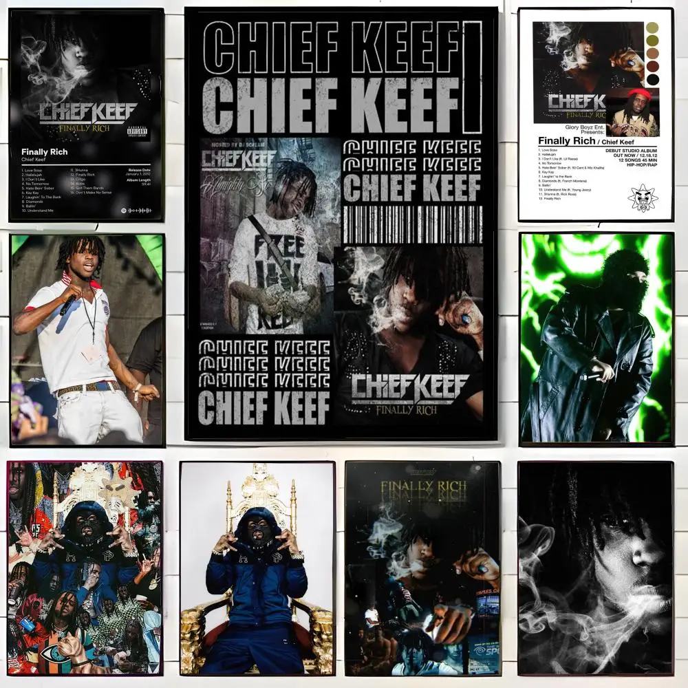 Rapper Chief Keef Poster Wall Art Print Decorative Mural Home Decor Gift Unframed