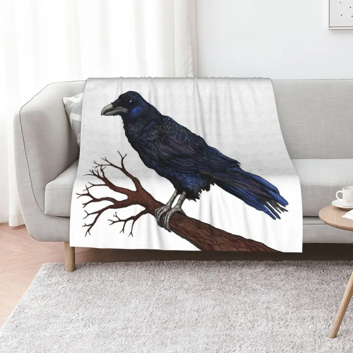 

Raven Throw Blanket Luxury Throw cosplay anime Giant Sofa Thin Blankets