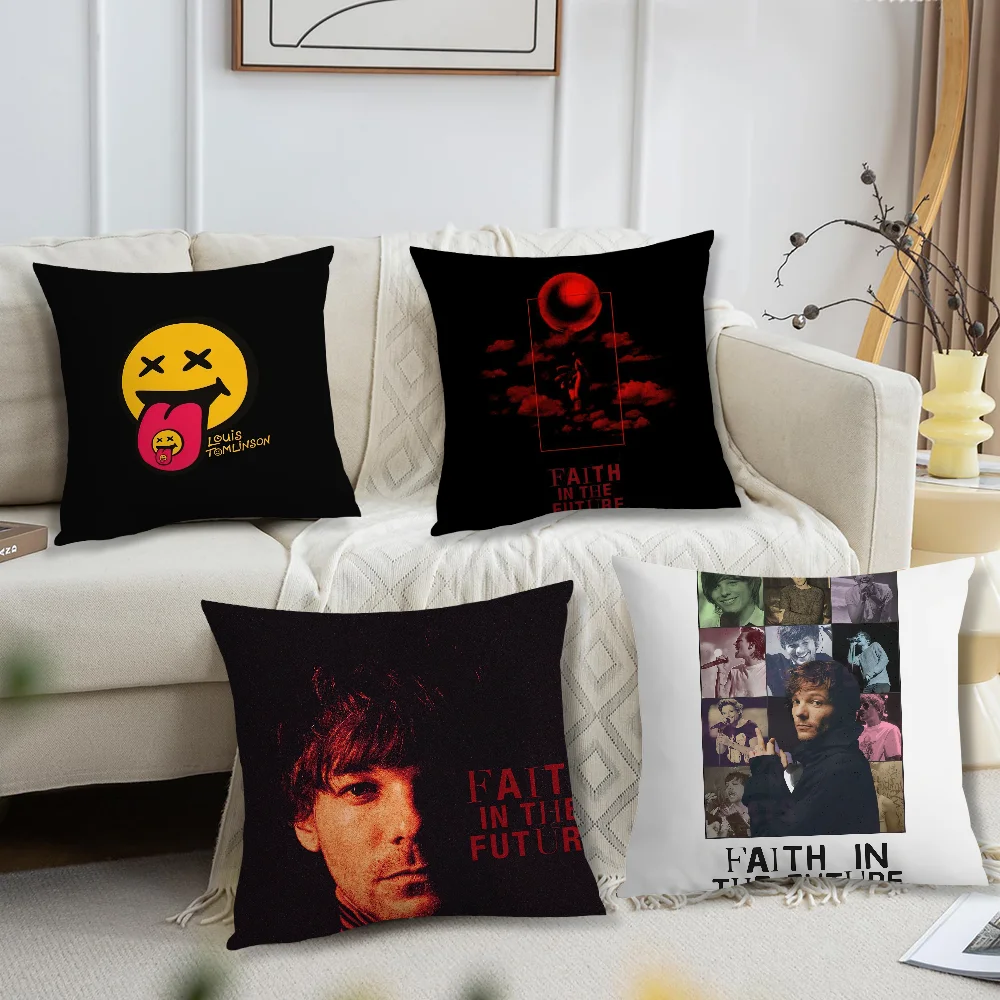 L-Louis T-Tomlinson Faith in the Future Pillow Case Living Room Sofa Cushion Cover Suitable For Home Bedroom Room Decoration