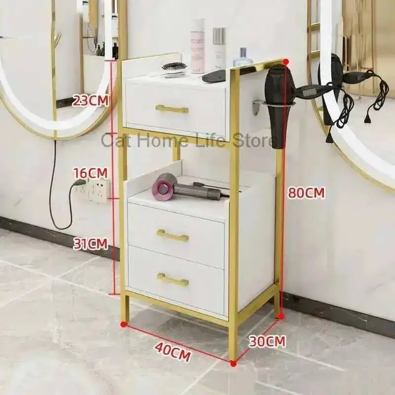 

Tattoo Hairstylist Decor Dental Cart Salon Trolley Professional Beautician Bar Furniture Beauty Stainless Steel Car Support Nail