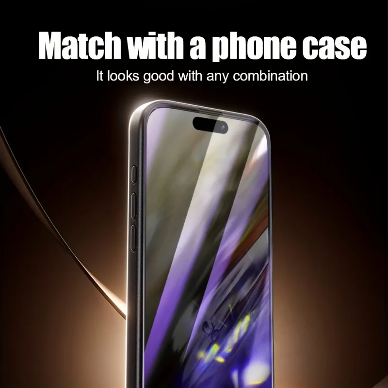 4 قطع واقي شاشة مضاد للضوء الأزرق للخصوصية متوافق مع iPhone 17 16 15 14 13 12 11Pro Max X XR XS MAX، 9H من الزجاج المقسى #5