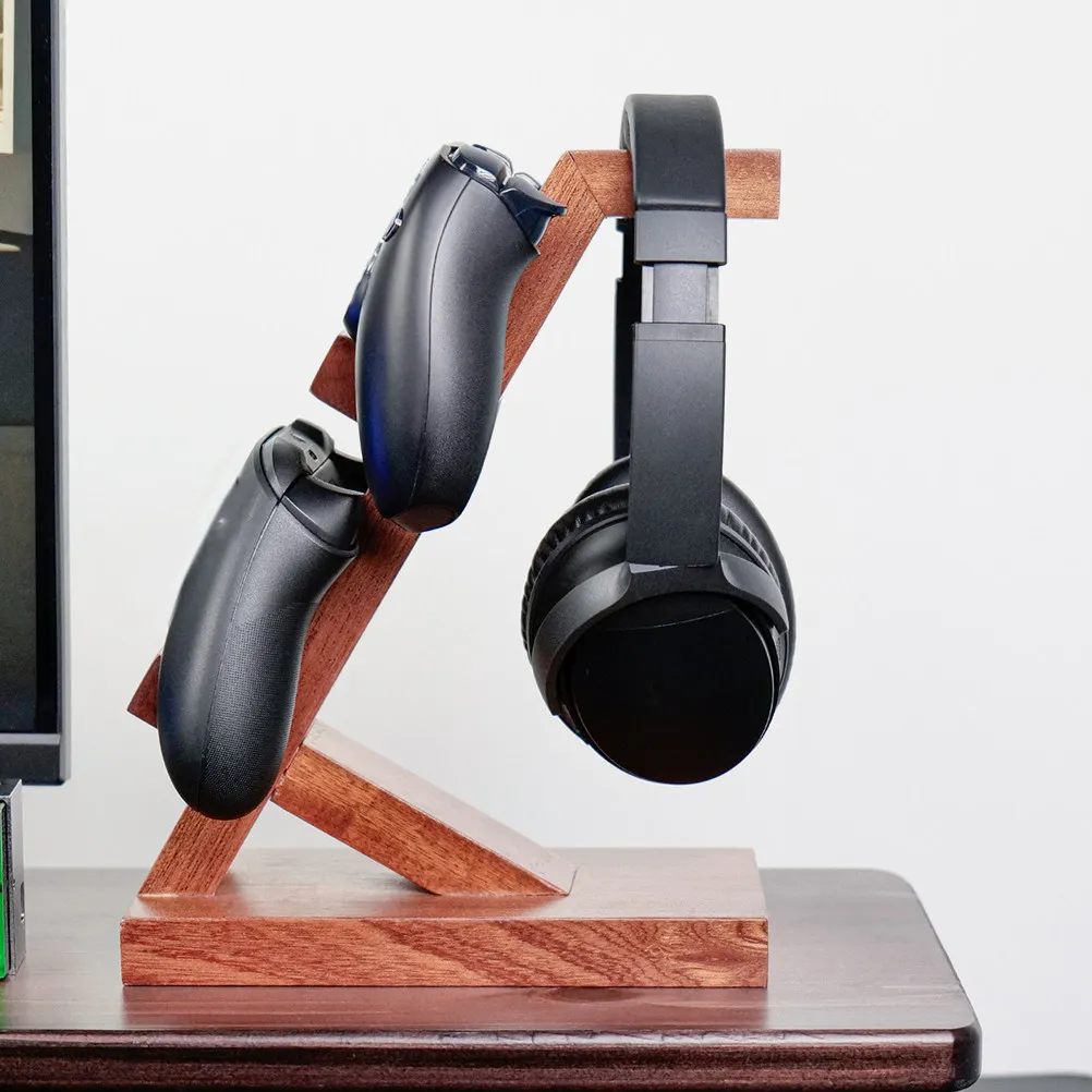 

Game Controller Stand for Dual Controller Holder Gaming Desk Organizer Display Storage Rack Sturdy