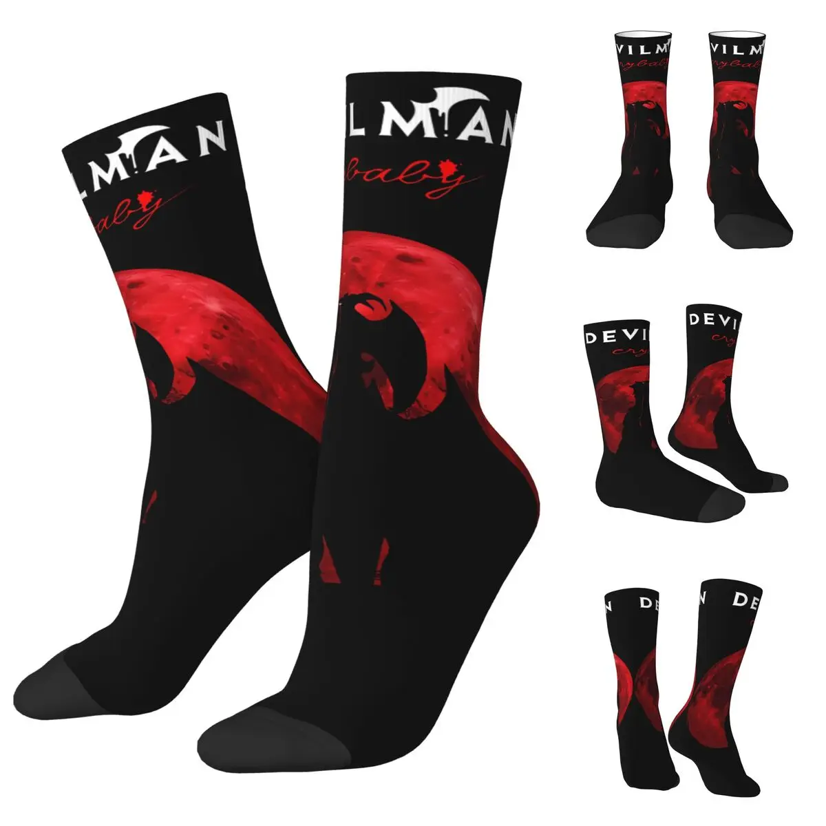 Japanese Anime Devilman Men and Women printing Socks,fashion Applicable throughout the year Dressing Gift