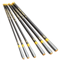 BAKAWA Carbon Fiber Telescopic Fishing Rod Ultra-light Stream Hand Pole Carp Feeder 2.7/3.6/4.5/5.4/6.3/7.2M Fishing Accessories