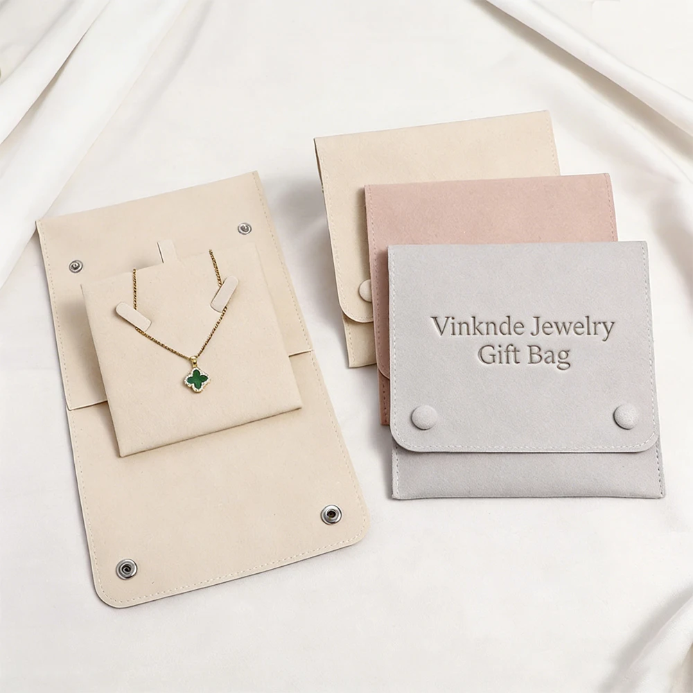 

Органайзер для сережек с индивидуальным логотипом, высококачественный мешочек для украшений, сумка для хранения ожерелий, микрофибровый мешочек для ювелирных изделий с карточкой для путешествий и дома