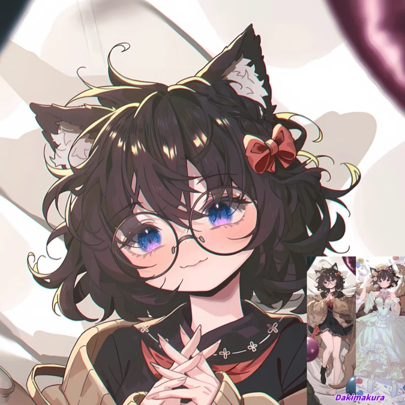 

Наволочка для подушки дакимакура с аниме-принтом Neko Mia, двусторонняя, в натуральную величину, подарок