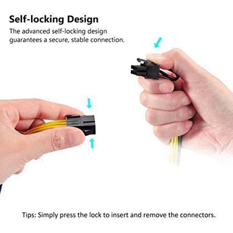 كابل طاقة GPU لتسلا ، 2X8Pin إلى ثنائي 8Pin ، 6 + 2 ، K80 ، M40 ، M60 ، P40 ، P100