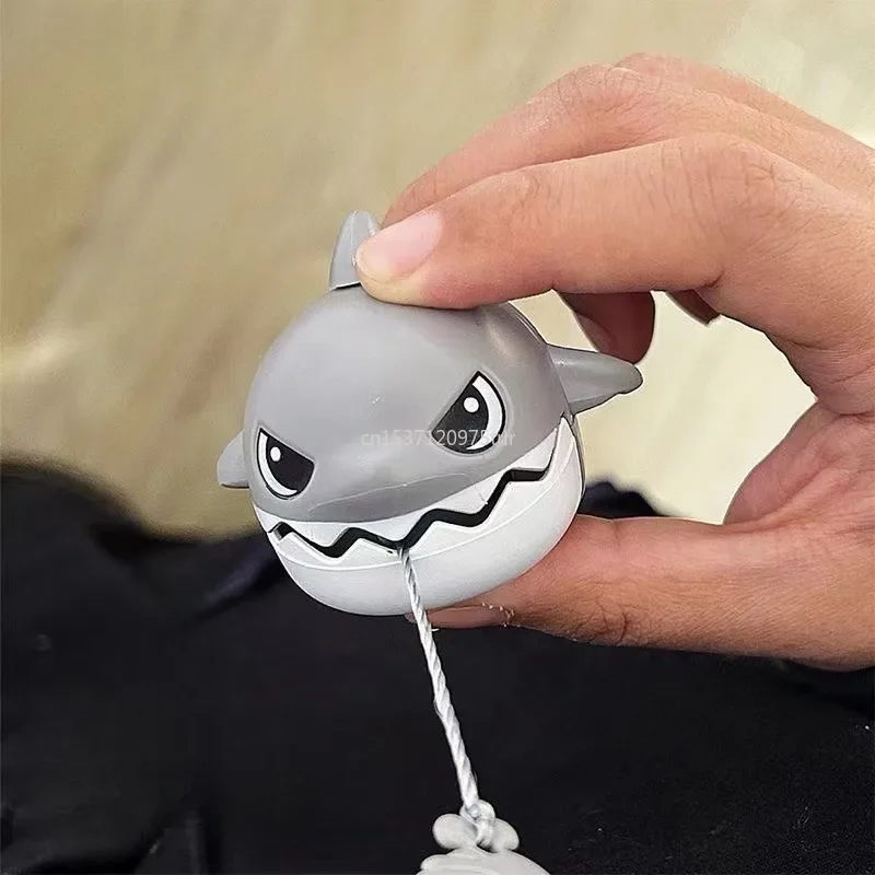 Porte-clés pendentif requin de dessin animé pour enfants, ligne de côtes, jouet anti-stress, jugettes de simulation, bouche parfaite