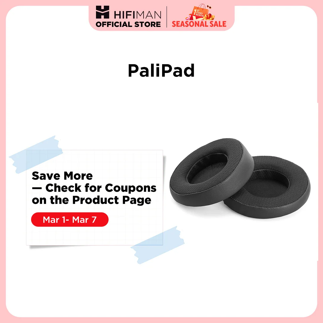 Die serienmäßigen Ohrpolster von HIFIMAN PaliPad-SUNDARA