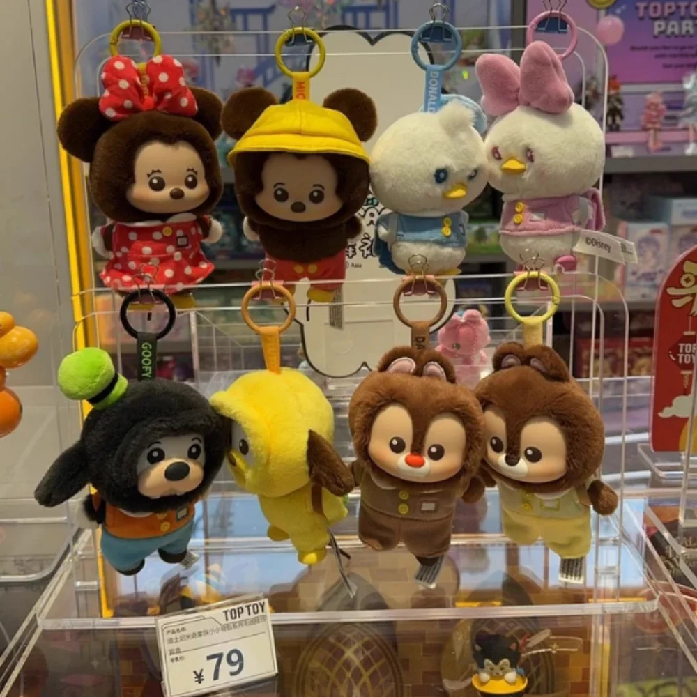 

TOPTOY Mickey Family Mini Backpack Series Blind Box Toys Cute Vinyl Plush Bag Pendant Mystery Box Trendy Mickey Figure Gift