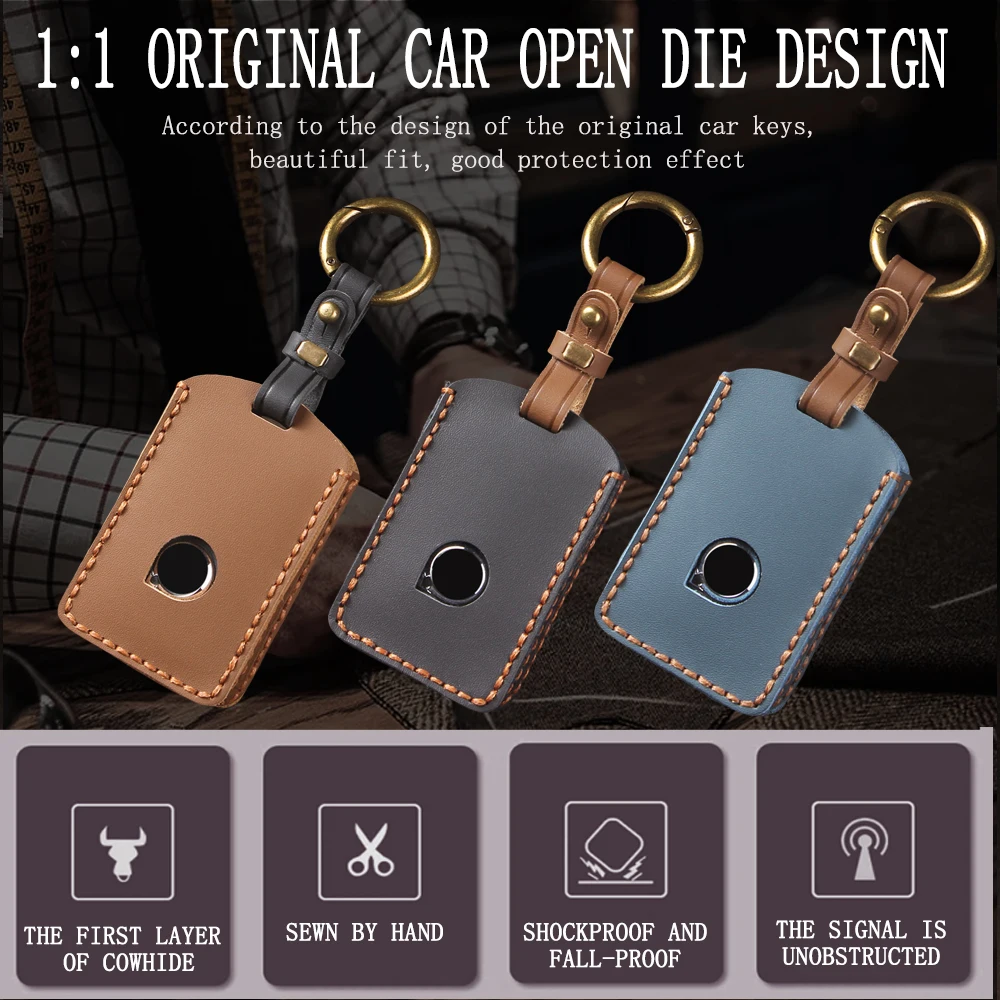 Car Key Cover Case For Volvo XC40 XC60 S90 XC90 V90 2017 2018 T5 T6 2015 2016 T8 Keychain Alarm Car Remote Control Accessories