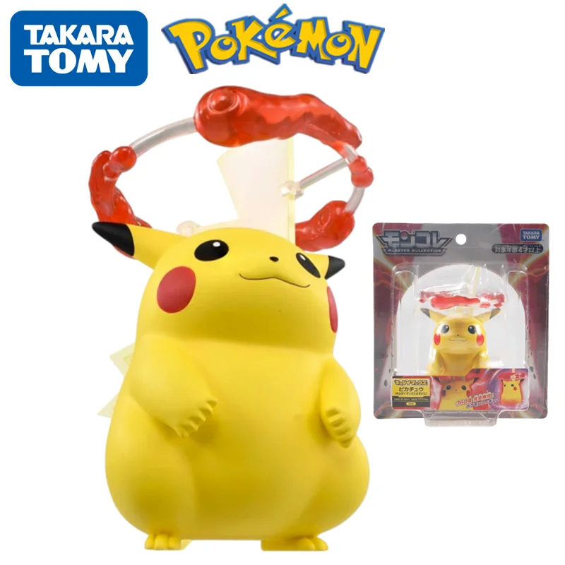 TMOY Pokemon super giant fire-breathing dragon Pikachu model kawaii childrens toys birthday gift game anime hand-made decoration