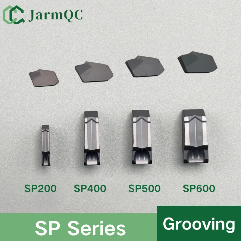 

JarmQC SP200 SP300 SP400 SP500 SP600 10PCS Grooving Blade Slotting Blade For Carbide Grooving Inserts Parting Slot Cutter Tool