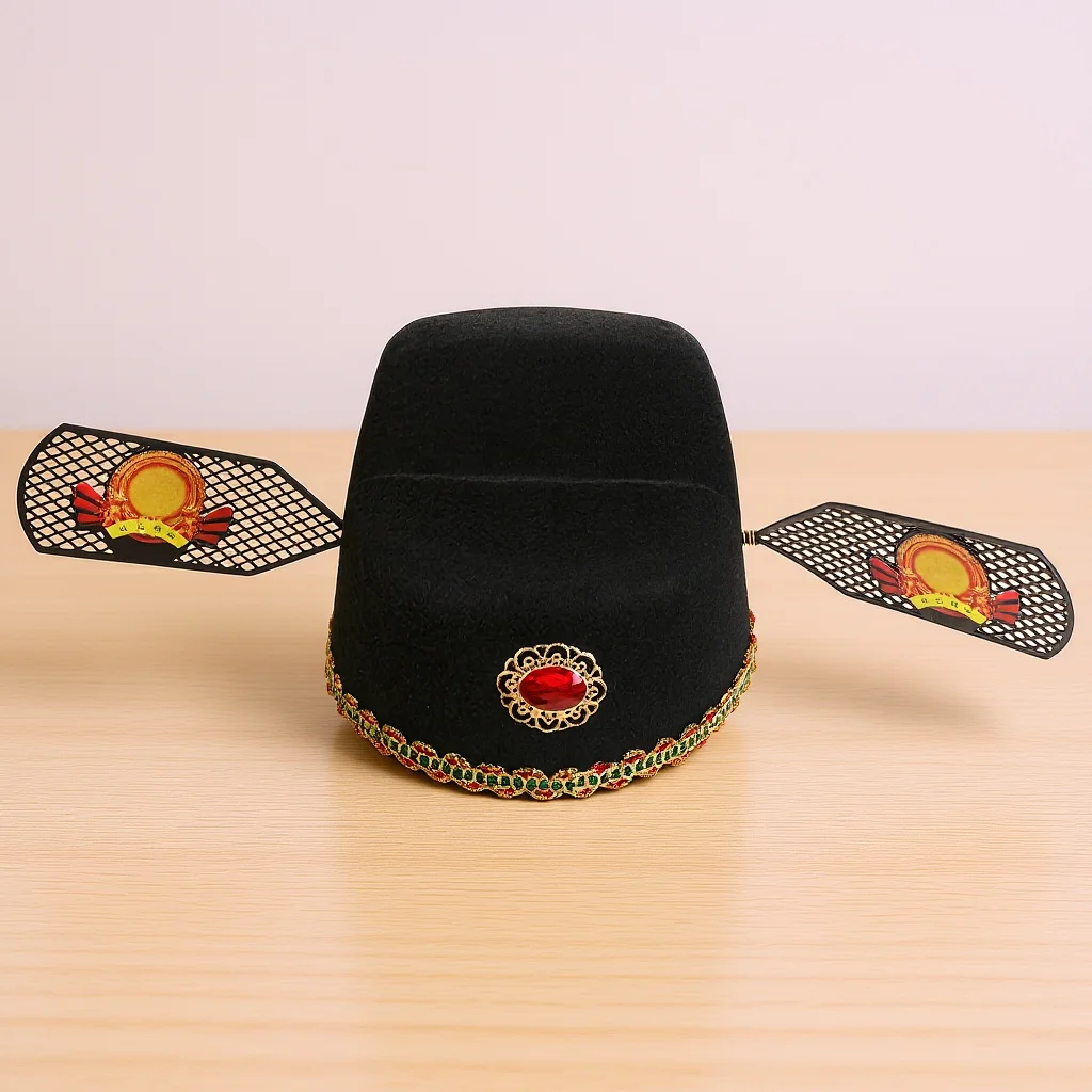 

Chinese Ancient Emperor Hat Random Color Traditional Style Emperor Cosplay Hat Hair Accessory for Cosplay Party